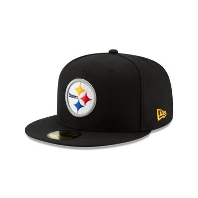 Pittsburgh Steelers Gorra | New Era NFL 59fifty Fitted Cap Mexico - Negros